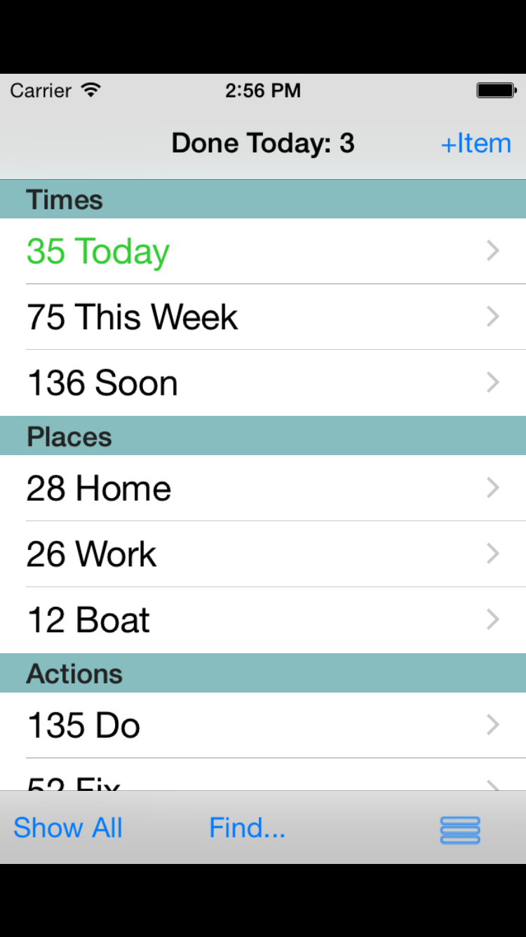 GSDList screenshot 1