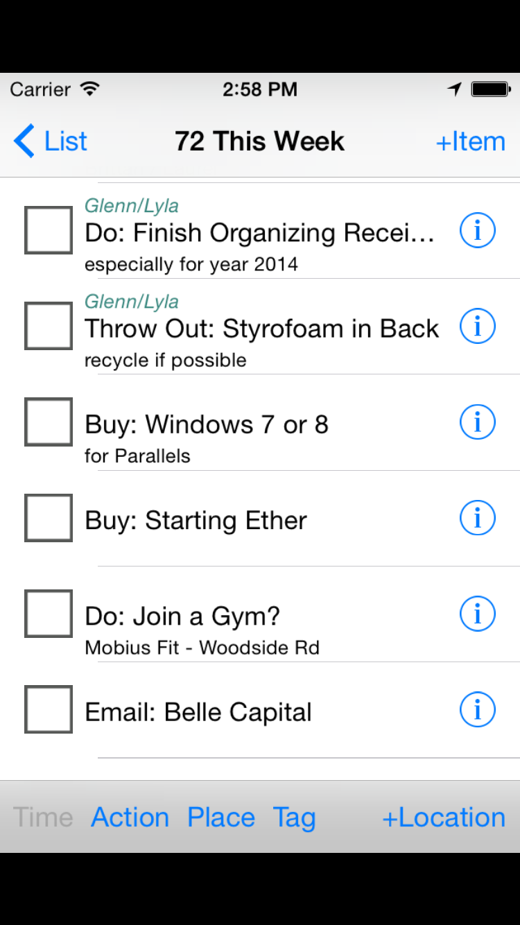 GSDList screenshot 2