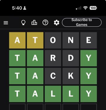 Wordle, Nov 17, 2024
