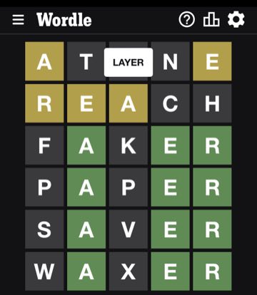 Wordle, Jan 4, 2023