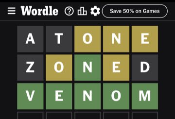 Wordle, Jul 6, 2023