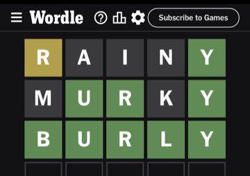 Wordle, Jul 21, 2023