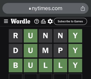 Wordle, Aug 8, 2023