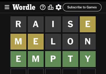 Wordle, Aug 10, 2023