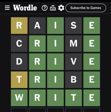 Wordle, Aug 28, 2023