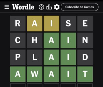 Wordle, Sep 3, 2023
