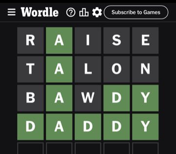 Wordle, Sep 30, 2023