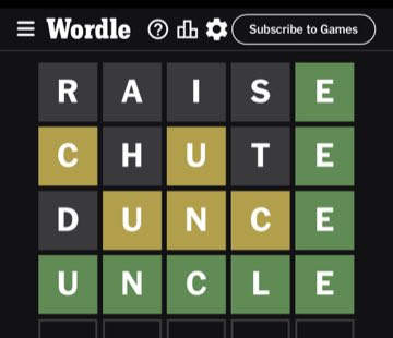 Wordle, Oct 13, 2023