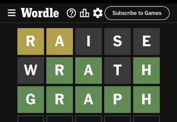 Wordle, Oct 16, 2023