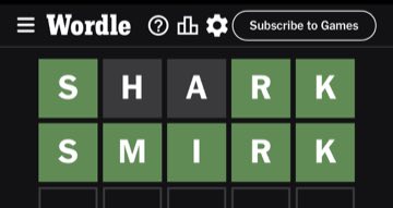 Wordle, Oct 21, 2023