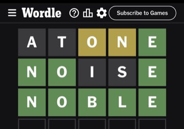 Wordle, Oct 27, 2023