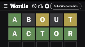 Wordle, Nov 11, 2023