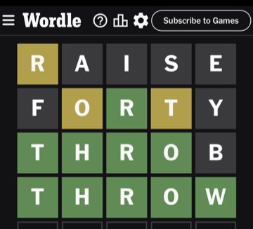 Wordle, Nov 24, 2023
