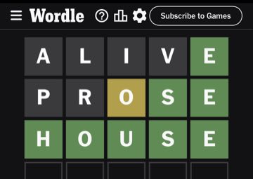 Wordle, Dec 11, 2023