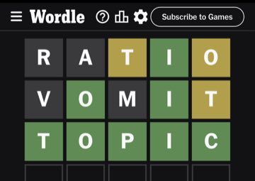 Wordle, Dec 15, 2023