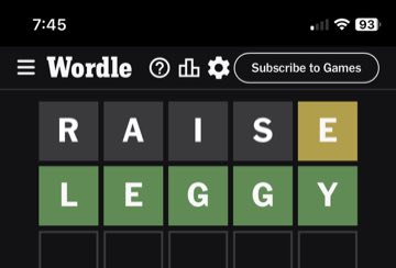 Wordle, Jan 29, 2024