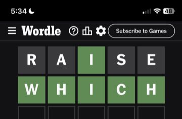 Wordle, Feb 6, 2024
