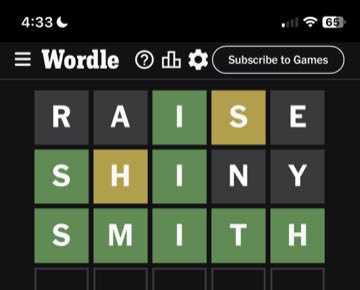 Wordle, Feb 25, 2024